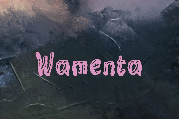 Preview of w Wamenta Font
