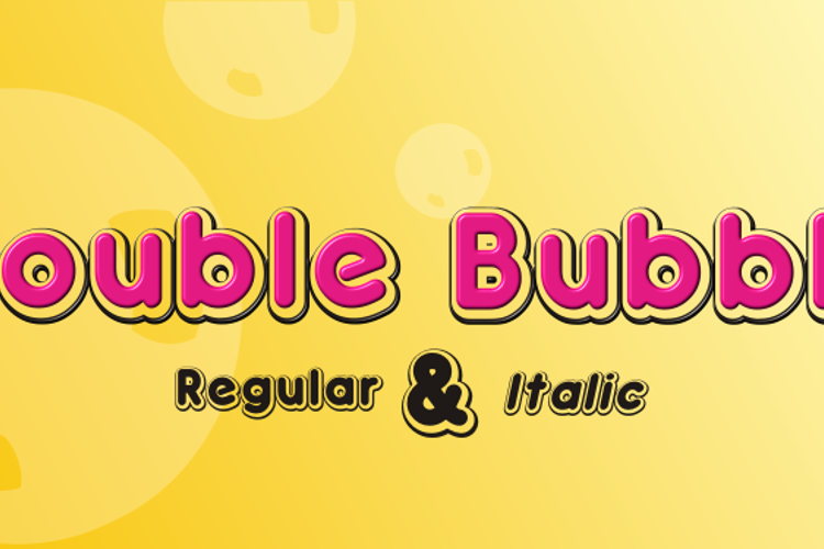 Double•Bubble Shadow Font