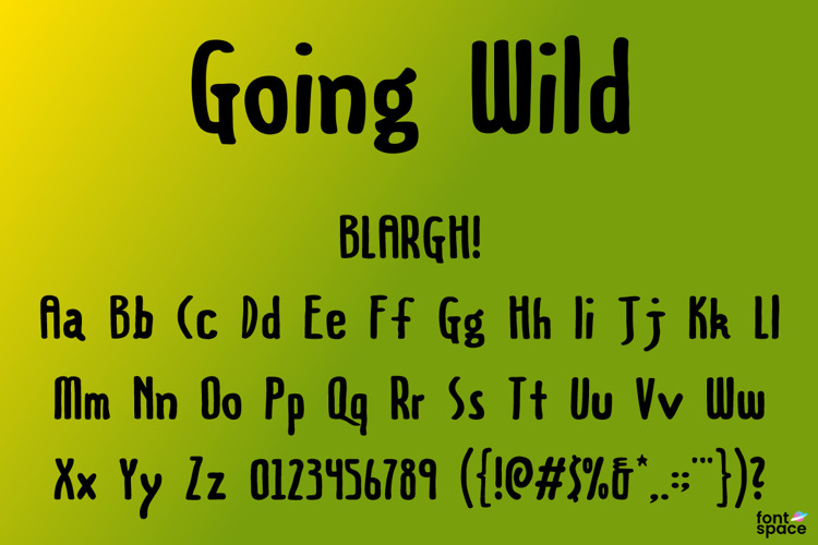 Going Wild Font