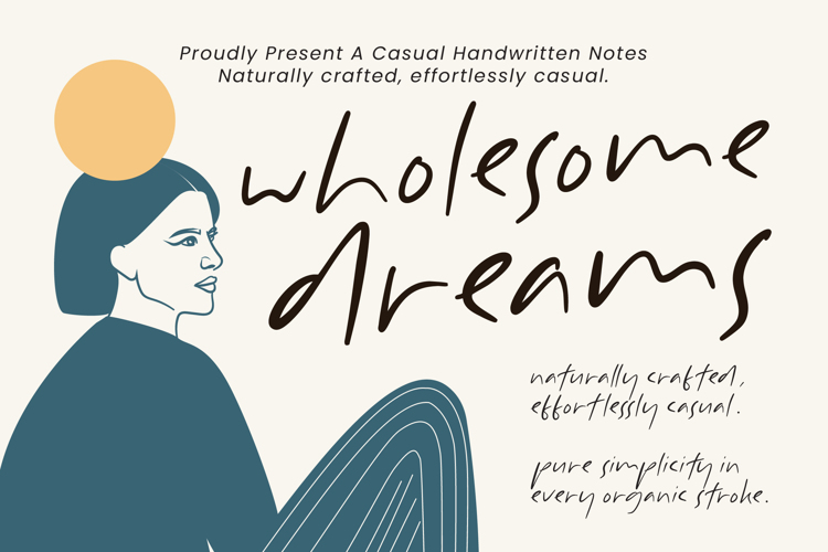 Preview of Wholesome Dreams Font