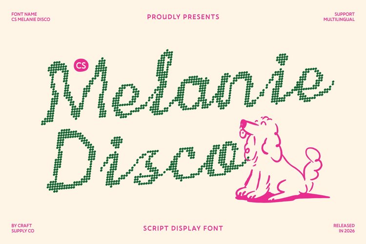 Preview of CS Melanie Disco Font