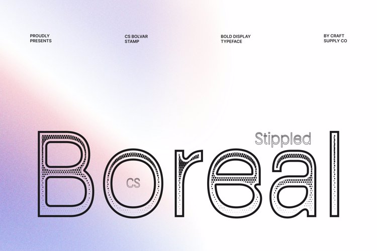 Preview of CS Boreal Stippled Font