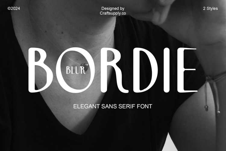 Bordie Blur Font