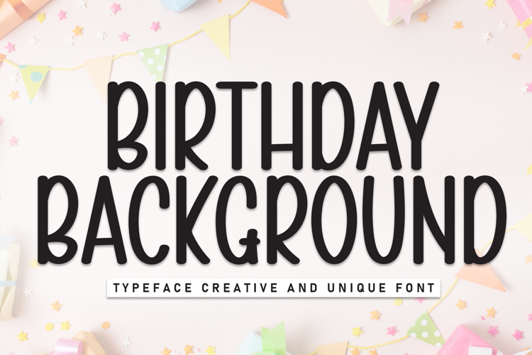 Preview of Birthday Background Font