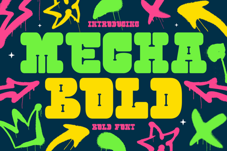 Preview of Mecha Bold Font