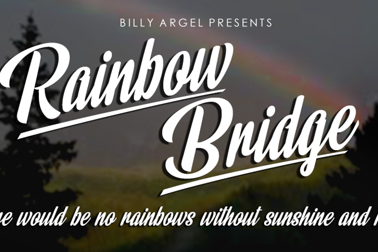 Rainbow Bridge Font