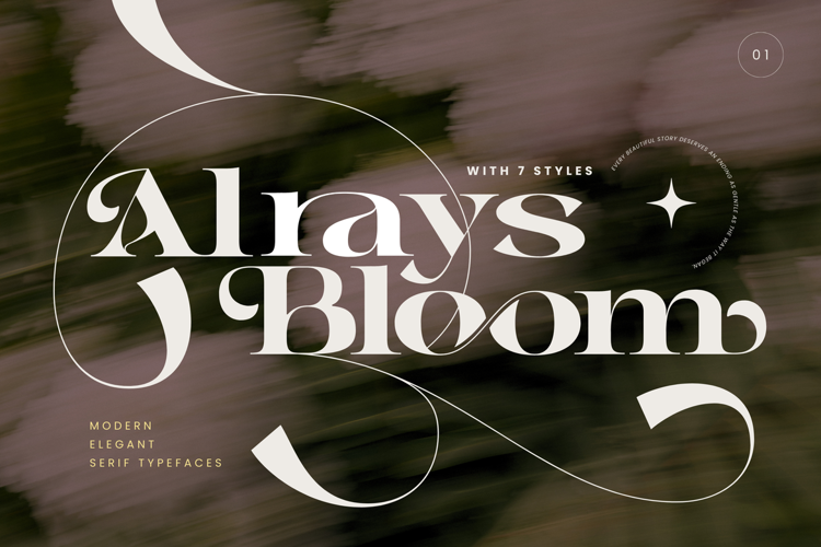 Preview of Alrays Bloom Font