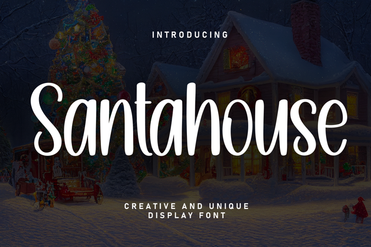 Preview of Santahouse Font
