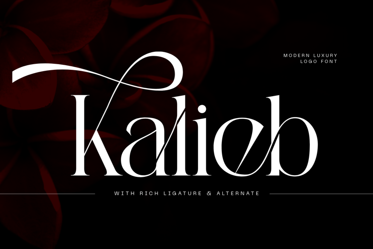 Preview of Kalieb Luxury Font