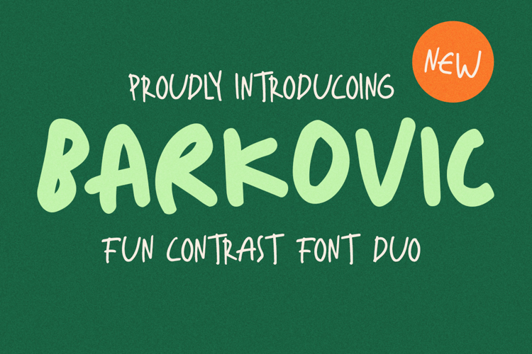 Preview of Barkovic One Font