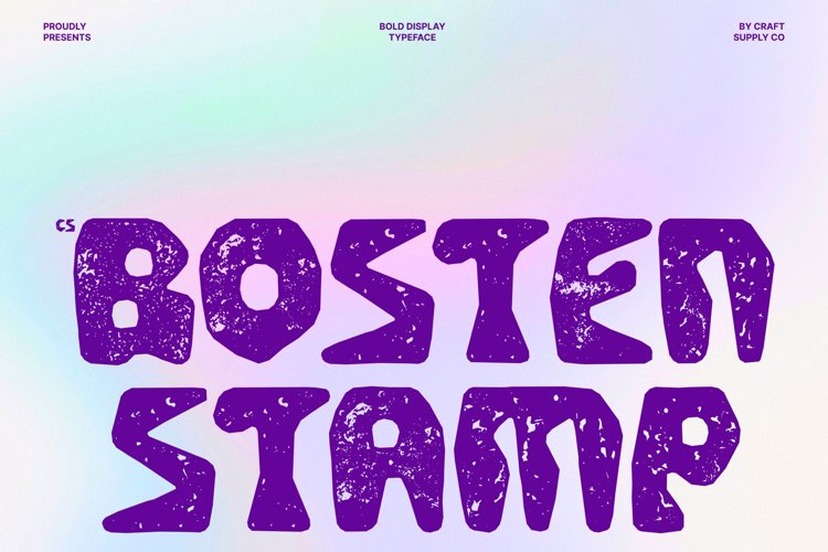 Preview of CS Bosten Stamp Font