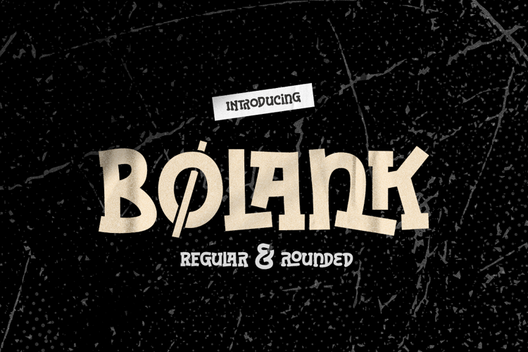 Preview of Bolank Font