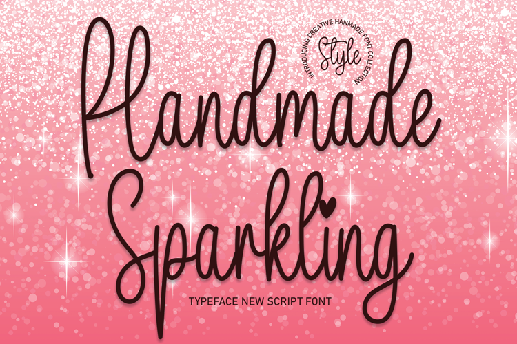 Handmade Sparkling Font