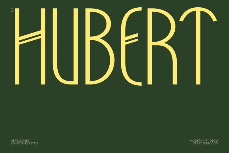 Preview of CS Hubert Font