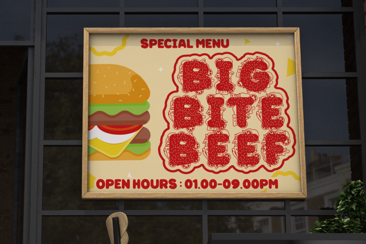 Smoky Maple – Display Burger Font