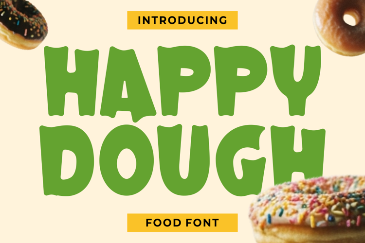 Preview of Happy Dough Font