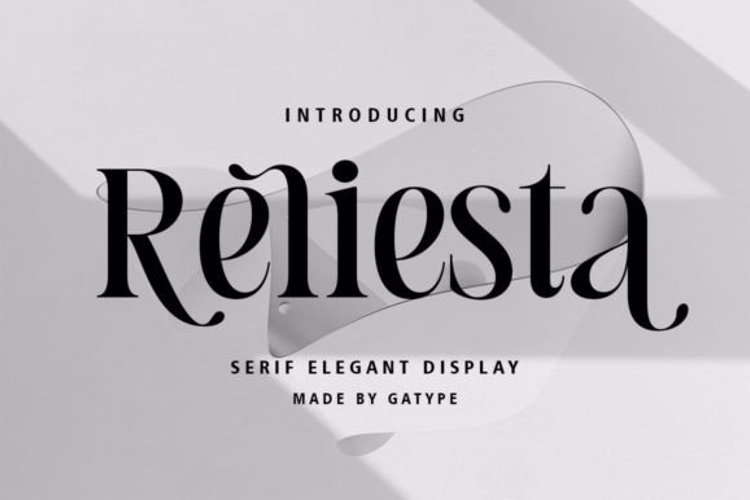 Reliesta Display Font