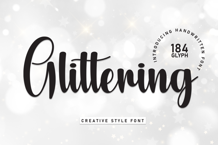 Preview of Glittering Font