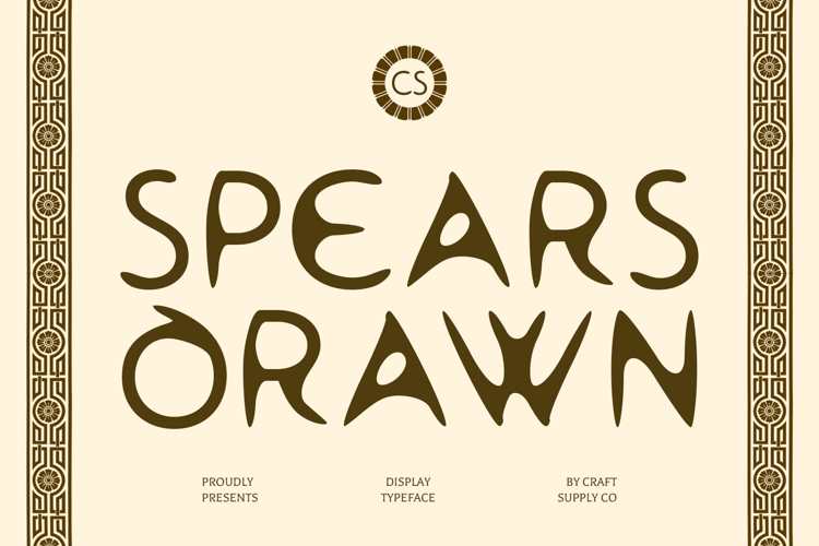 Preview of CS Spears Drawn Font