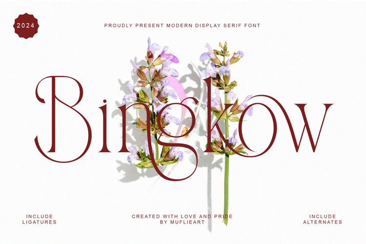 Preview of Bingkow Font