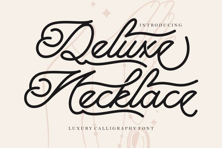 Preview of Deluxe Necklace Font