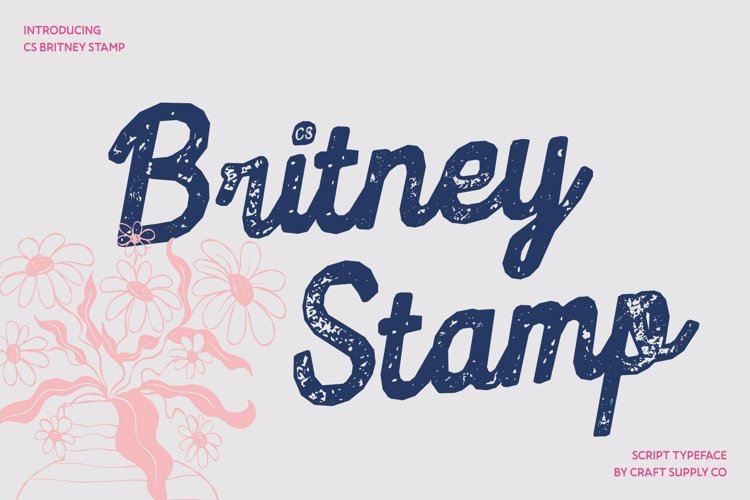 Preview of CS Britney Stamp Font