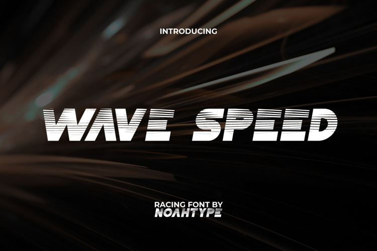 Preview of Wave Speed Font