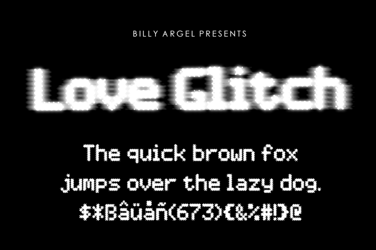 Love Glitch Font