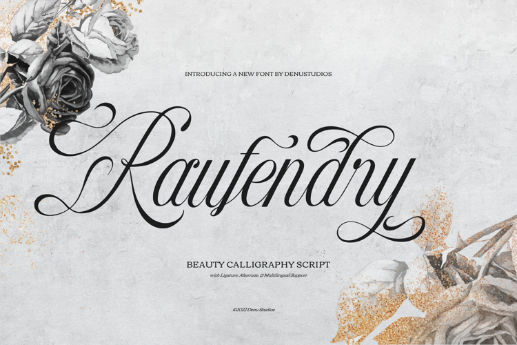 Preview of Raufendry Font