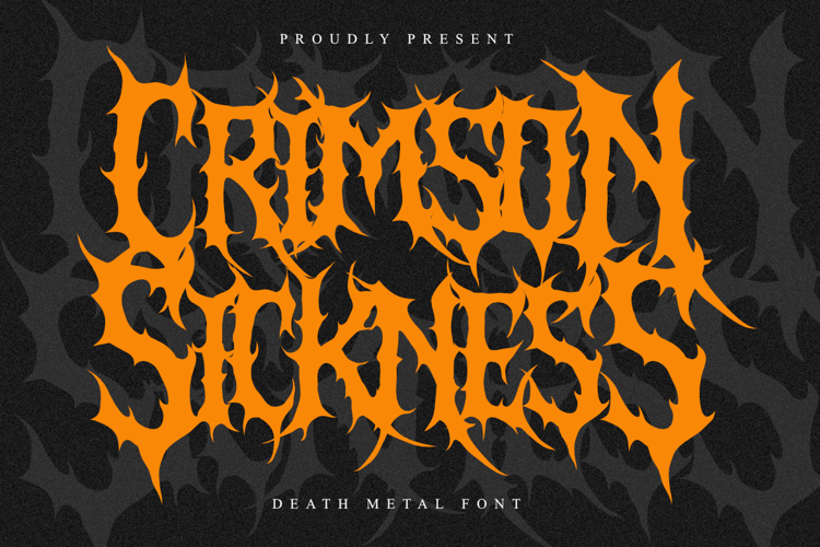 Preview of Crimson Sickness Font