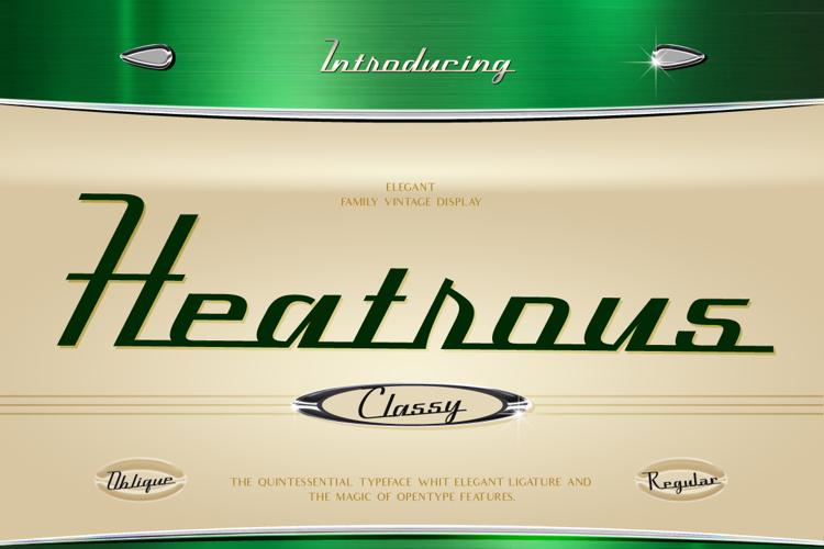 Preview of Heatrous Font