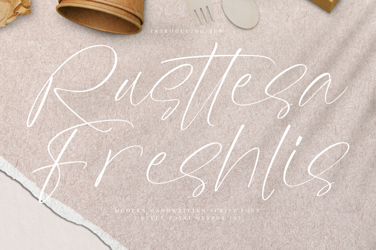 Preview of Rusttesa Freshlis Font