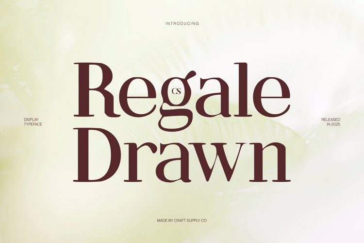 Preview of CS Regale Drawn Font