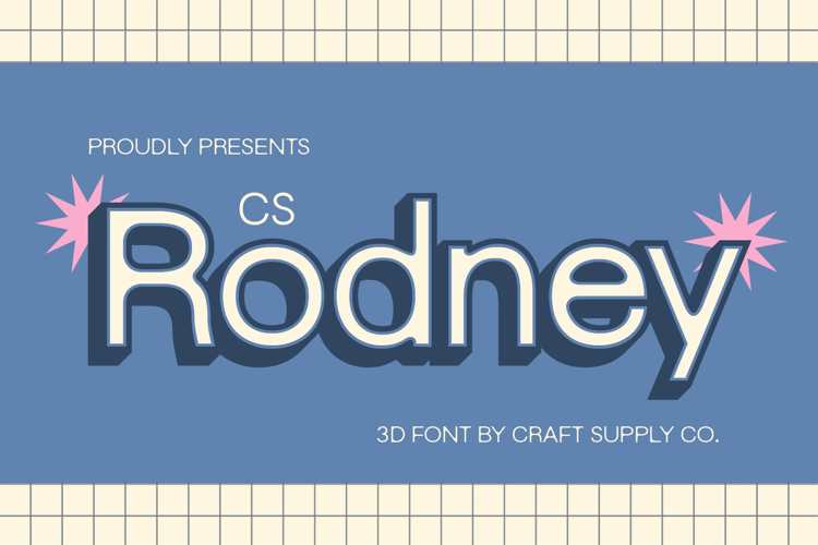 Preview of CS Rodney 3D Font