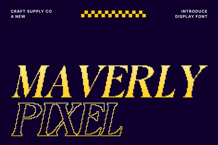 Preview of Maverly Pixel Font