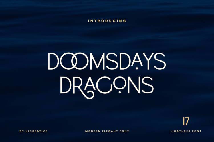 Preview of Doomsdays Dragons Elegant Business Font