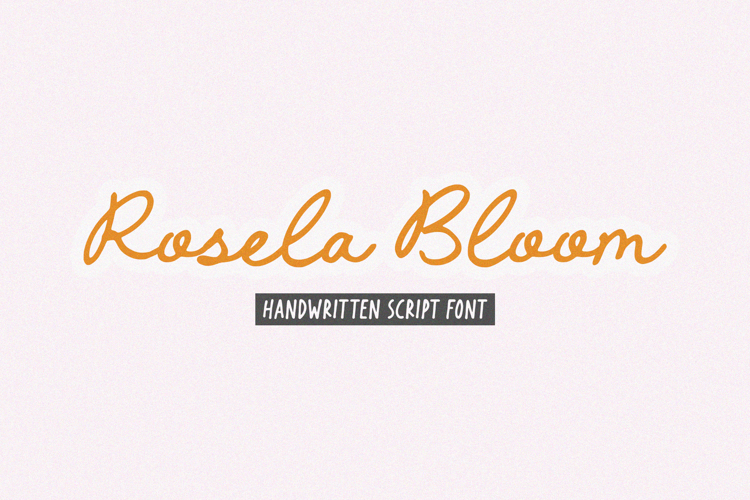 Preview of Rosela Bloom Font