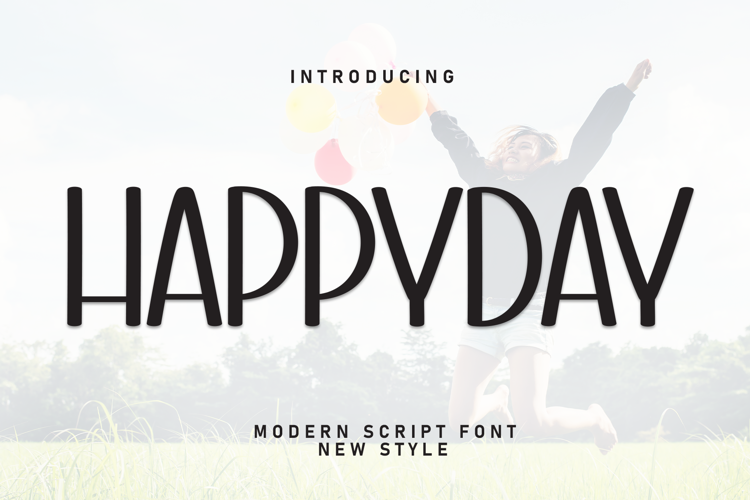 Preview of Happyday Font