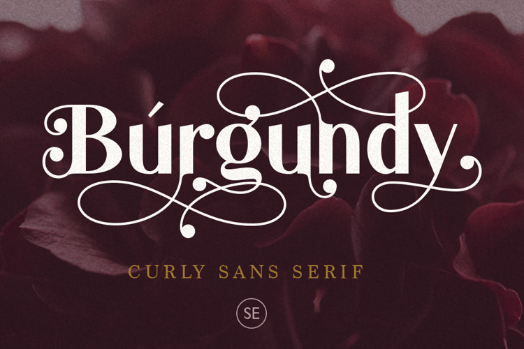 Burgundy Font