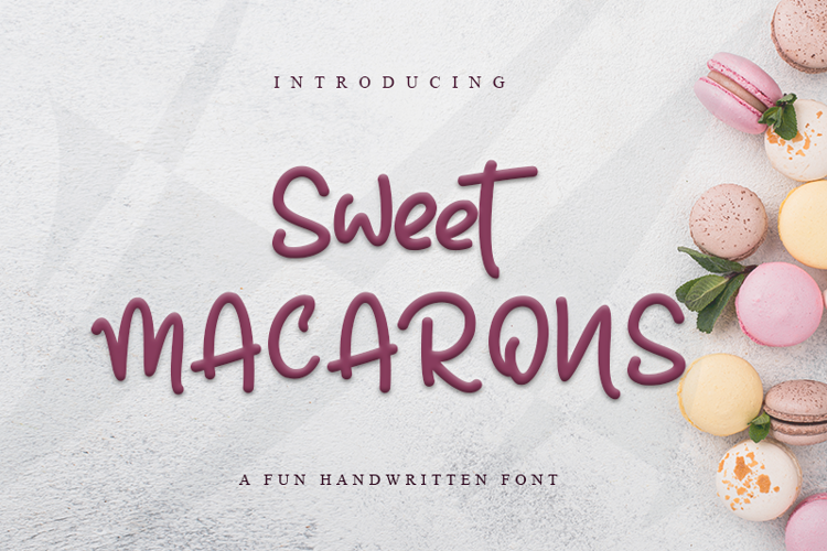 Sweet Macarons Font