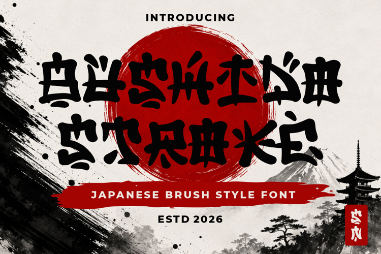Preview of Bushido Stroke Font