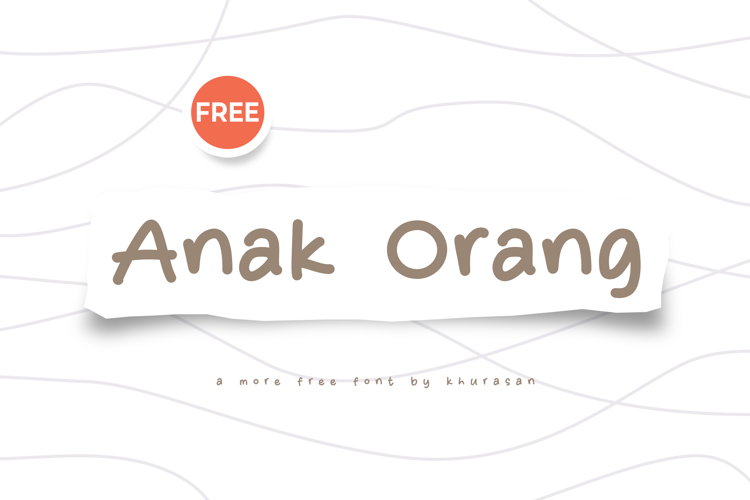 Preview of Anak Orang Font