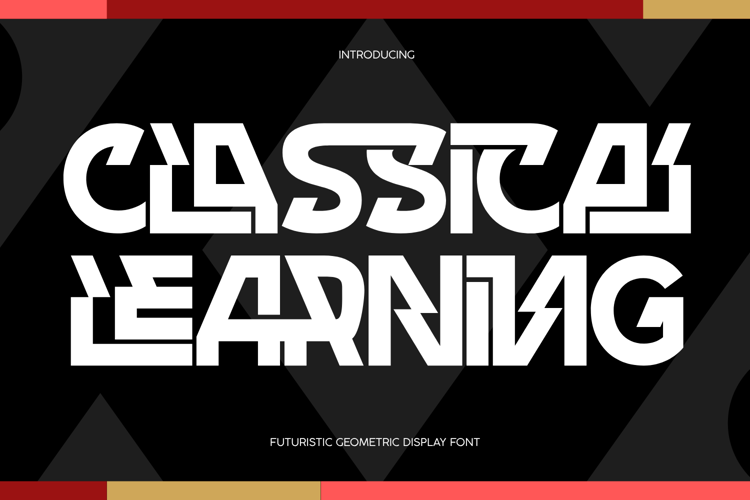 Preview of CLASSICAL LEARNING Font