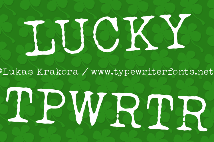 LUCKY TYPEWRITER Font