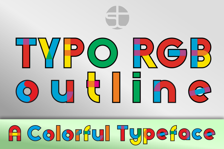 Typo RGB Outline Font