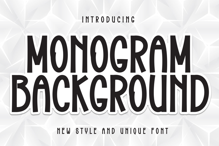 Preview of Monogram Background Font