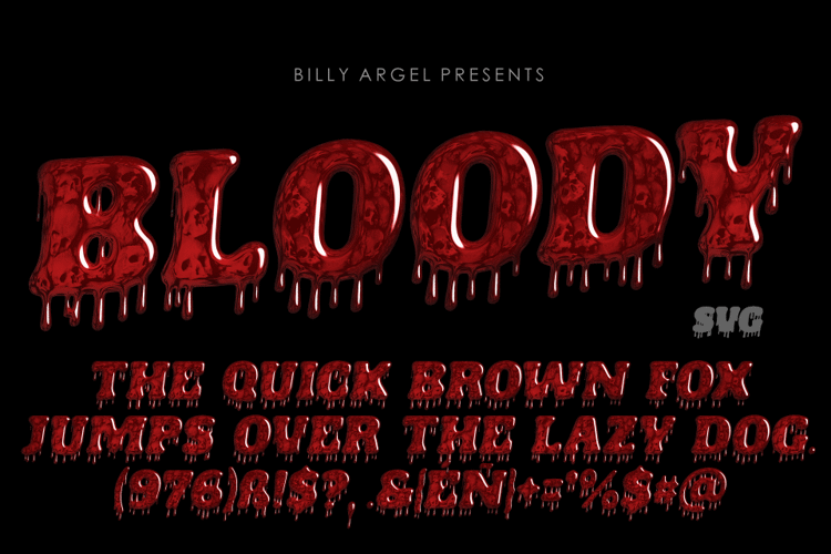 BLOODY TYPE Font