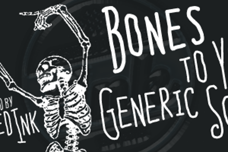 Bones to Your Generic Script Fo Font