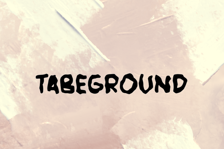 Tabeground Font