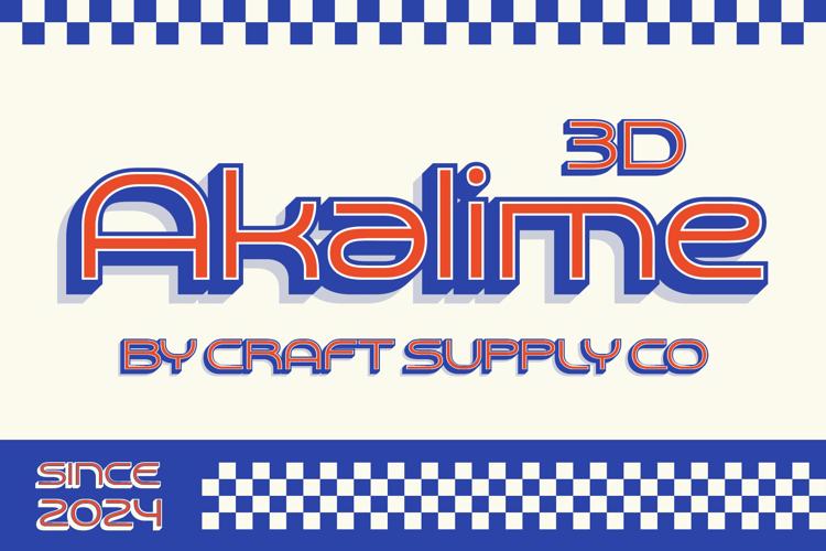 Akalime 3D Font